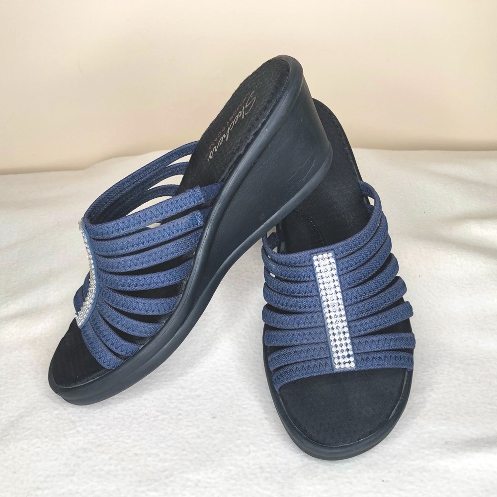 Sparkly Skechers Wedge Sandals